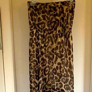 Flory summer dress leopard print